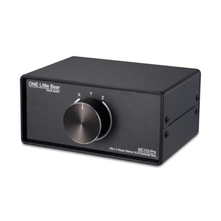 Nobsound 1-IN-3-OUT XLR Audio Switcher Selector, Balanced Audio Converter, 3-Way Stereo Passiv Audio