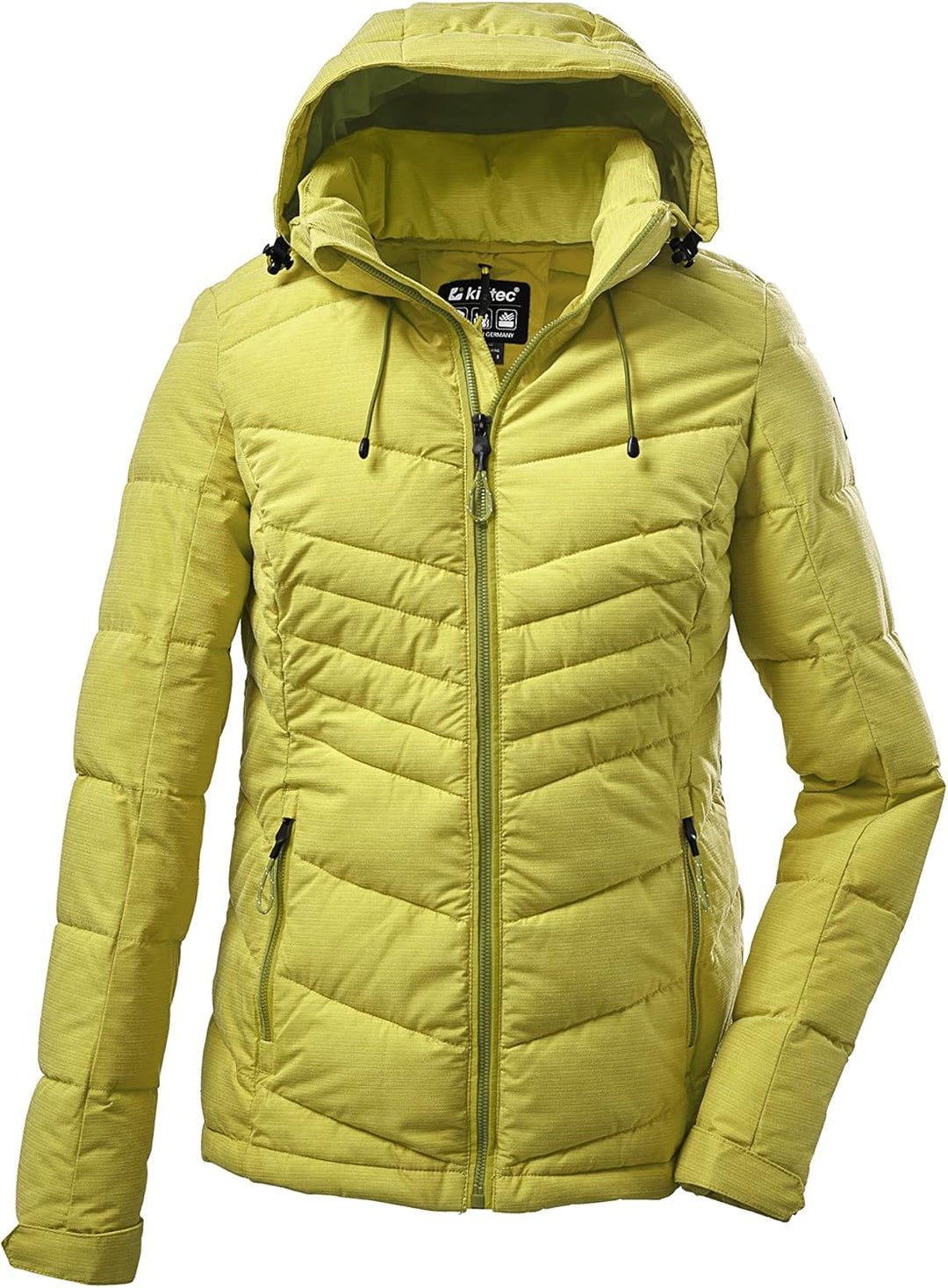 Killtec Damen Kow 149 Wmn Qltd Jckt Steppjacke mit abzippbarer Kapuze 38 hell pistazie, 38 hell pist