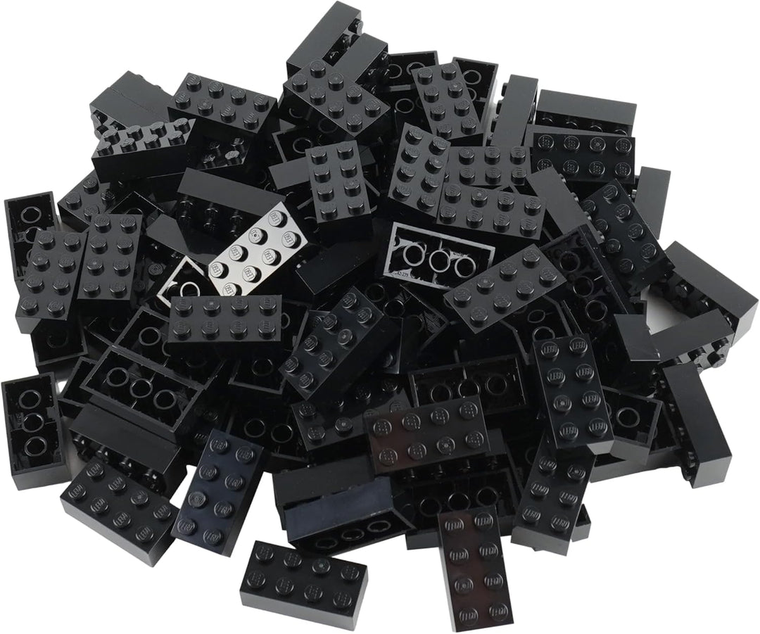 Lego® 3001 Schwarz 2x4 Steine – 100 Stück Classic Basic Bausteine – Ideal für Kreative Lego® Konstru