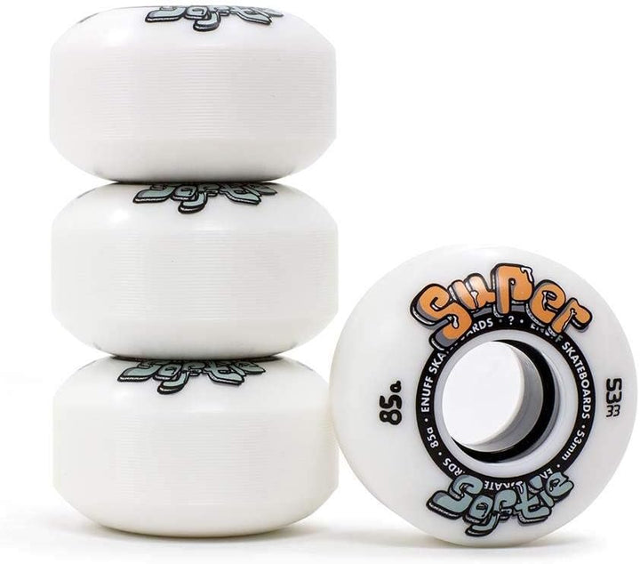 Enuff Skateboards Super Softie Wheels Räder 53 mm Weiss, 53 mm Weiss