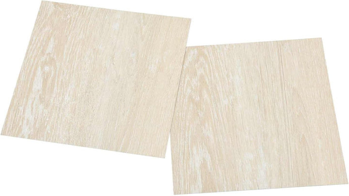 Bodenplanken PVC Weiss Beige 5,11 m² 55 Stück selbstklebend quadratisch 30,5 x 30,5 cm innen Wohnräu