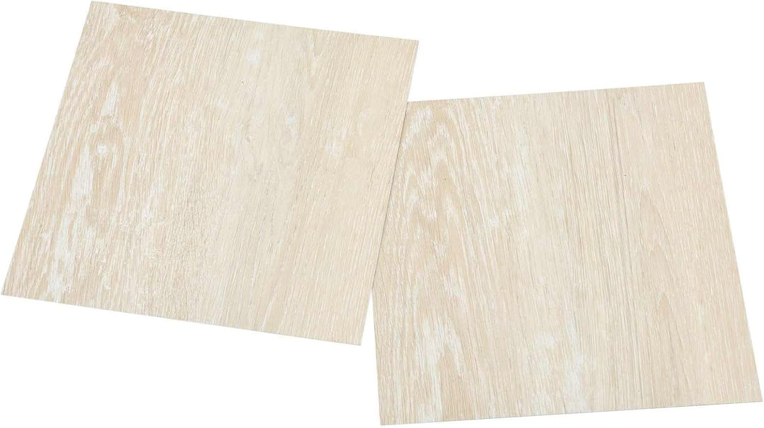 Bodenplatten 5,11 m² 55 Stück PVC Weiss Beige für Innenräume einfache DIY-Verlegung langlebig wasser