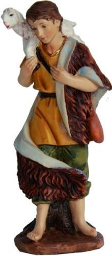 Hirte mit Schaf auf Schulter, für 15cm Figuren