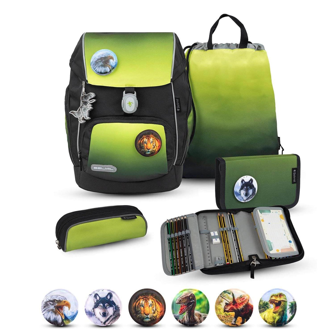 Belmil Premium Comfy Plus ergonomisches Schulranzen Set 5 - teilig, für kleine Kinder/Erstklässler -