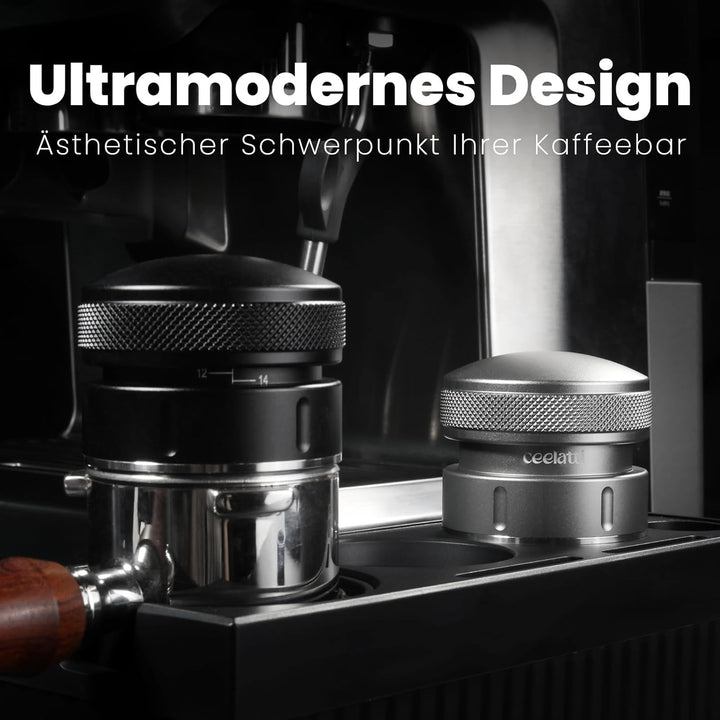 Espresso Leveler 54mm, Schwerkraft Espresso Distributor für 54mm Kaffee Siebträger, Coffee Distribut