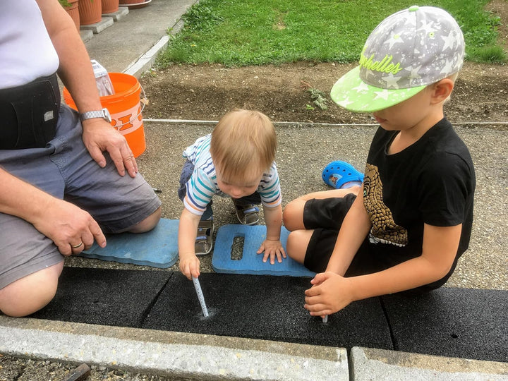 Bordsteinrampe 40-100 mm aus Gummifasern - Auffahrrampe - Türschwellenrampe mit eingelagerten U-Sche