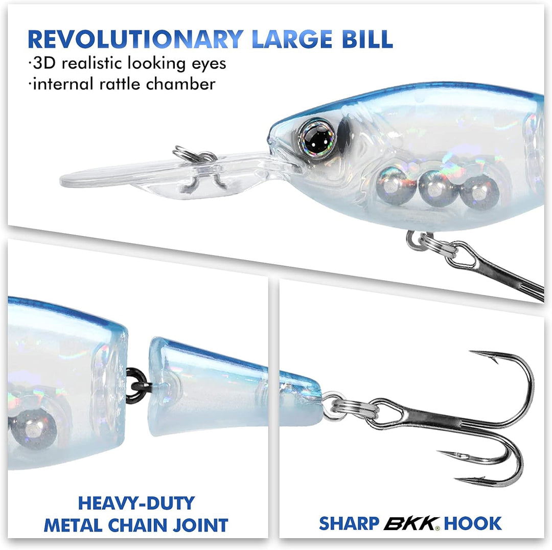 TRUSCEND Kunstköder Hecht, Fisch Köder für Zander Barsch Forellen Wobbler Swimbait, Angelköder Fisch