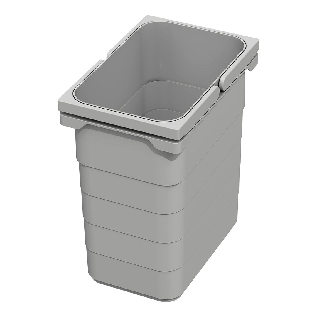 SOTECH eins2vier Abfallsammler Höhe: 250 mm Volumen 7 Liter 230 x 153 mm alugrau 5076 Abfalltrennsys