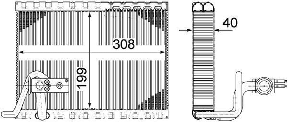 MAHLE AE 124 000P Verdampfer BEHR PREMIUM LINE