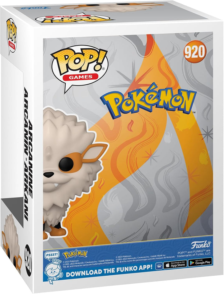 Funko Pop! Games: Pokemon - Arcanine - Arkani - Vinyl-Sammelfigur - Geschenkidee - Offizielle Handel