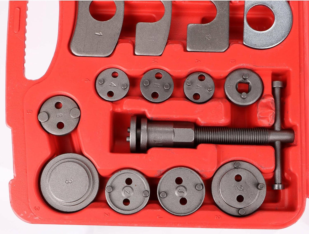 SIXTOL Brake Set 35 Bremskolbenrücksteller Set | 35tlg | Kunststoffkoffer | Rückstellwerkzeug zum de