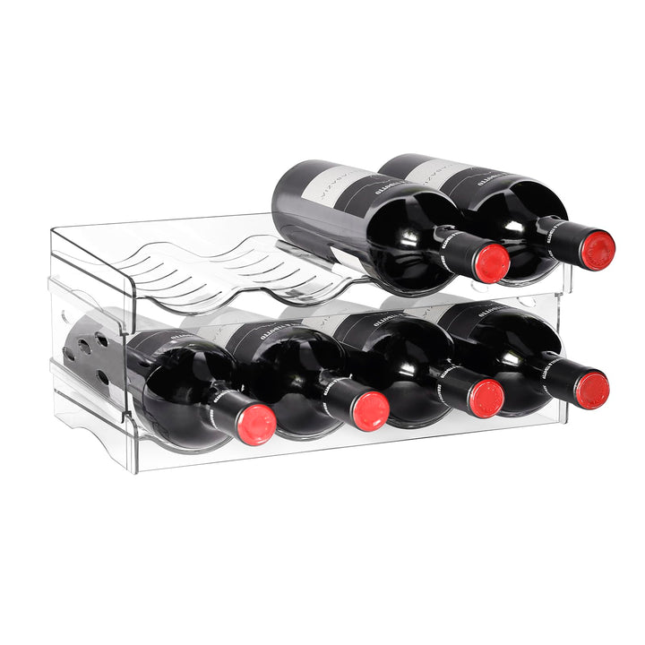 BoxedHome Stapelbarer Flaschenhalter Weinflaschen Halter Weinregal Wein, Flaschen Organizer, Flasche