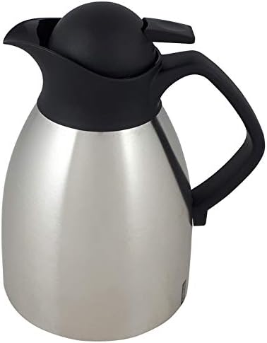 Helios Enduro Push Edelstahl-Isolierkanne, matt, 1 Liter 1,0 Liter, 1,0 Liter