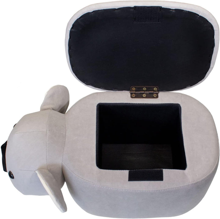 SVITA Animal Storage Kinderhocker Tierhocker mit Stauraum gepolsterter Hocker mit Holzbeinen Tier-Mo