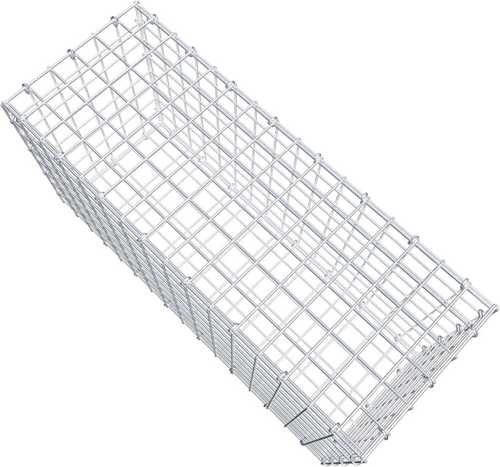 GABIONA Steinkorb-Gabione eckig, Maschenweite 5 x 5 cm, Tiefe 30 cm, Gabione 80 x 40 x 30 cm (L x H