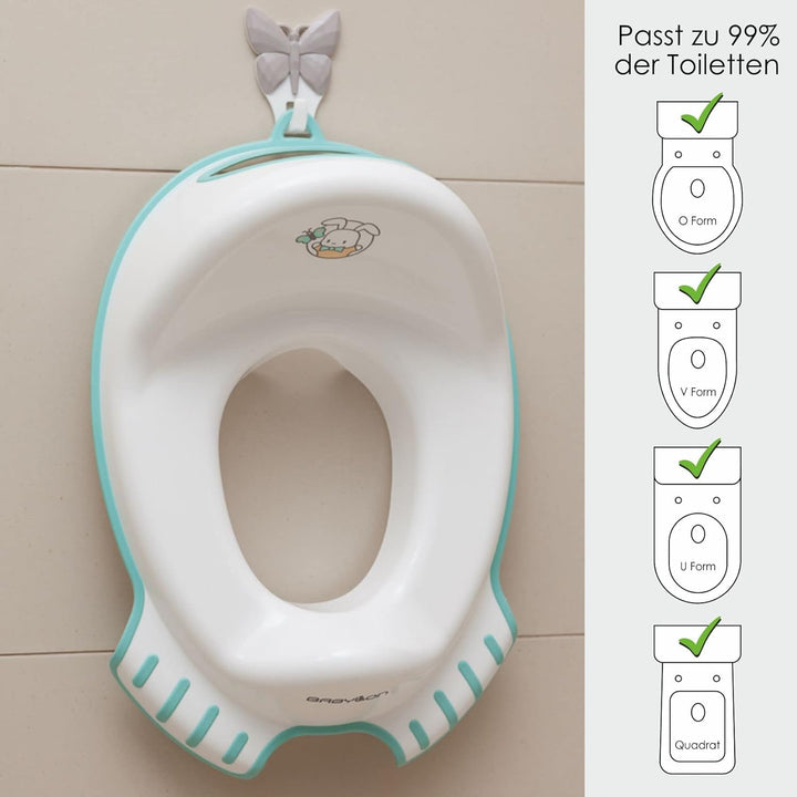 BABYLON Flipper Klodeckel Toilettensitz für Kinder Anti-Rutsch Ergonomisch. Baby toilettentrainer mi