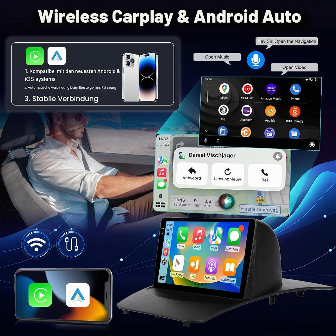 [4+64G] Android Radio für Ford Fiesta 2009-2017: 9 Zoll Incell HD Touchscreen Fiesta Autoradio mit D