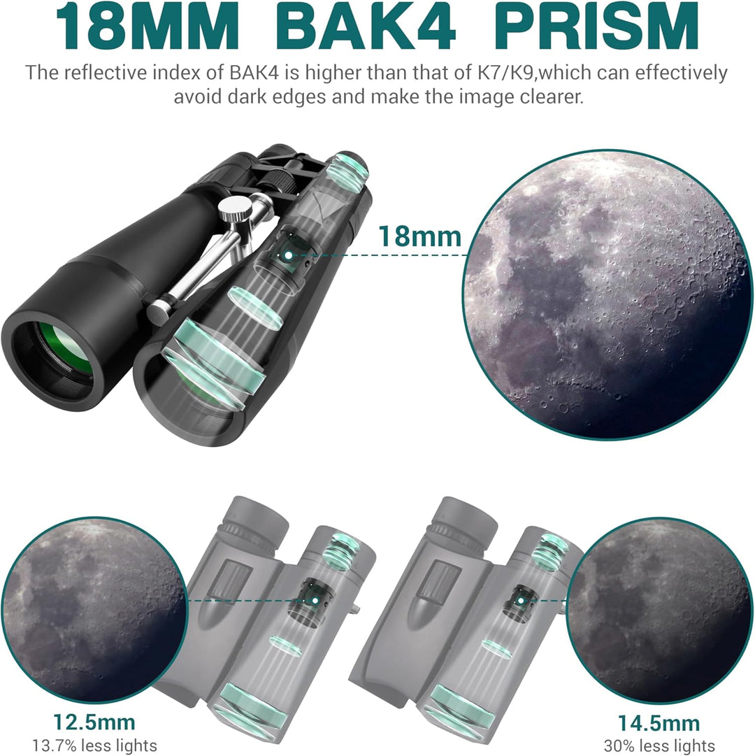 ESSLNB 15-30X80 Zoom Astronomie Ferngläser mit integriertem Stativanschluss Riesen Ferngläser mit Sm