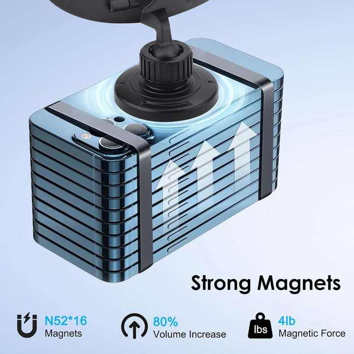 EEEKit für Magsafe Autohalterung, Magnetische KFZ Handyhalter Auto CD Schlitz, 16 Starke Magnet, pas