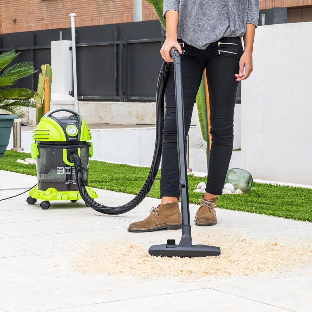 Cecotec Wet&Dry T 08110, Feststoff-und Flüssigkeitssauger, Negro, 15 L 1200 W 15 L, 1200 W 15 L