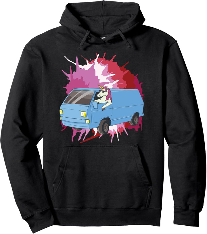 Lesbische Coole Einhorn Farben der Lesbischen Flagge Farben Pullover Hoodie