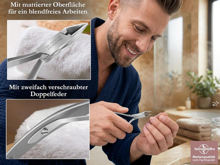 Pediküre Nagelzange Kopfschneider Eckenzange Nagelhautzange Set inkl. 2, Pediküre Set, 5-teilig