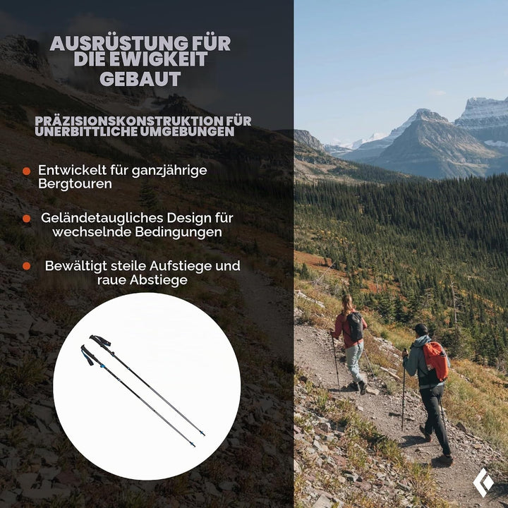Black Diamond Unisex-Adult Distance Flz Poles Trailrunning, Wander, Trekking-Stöcke 95 - 110 cm Pewt