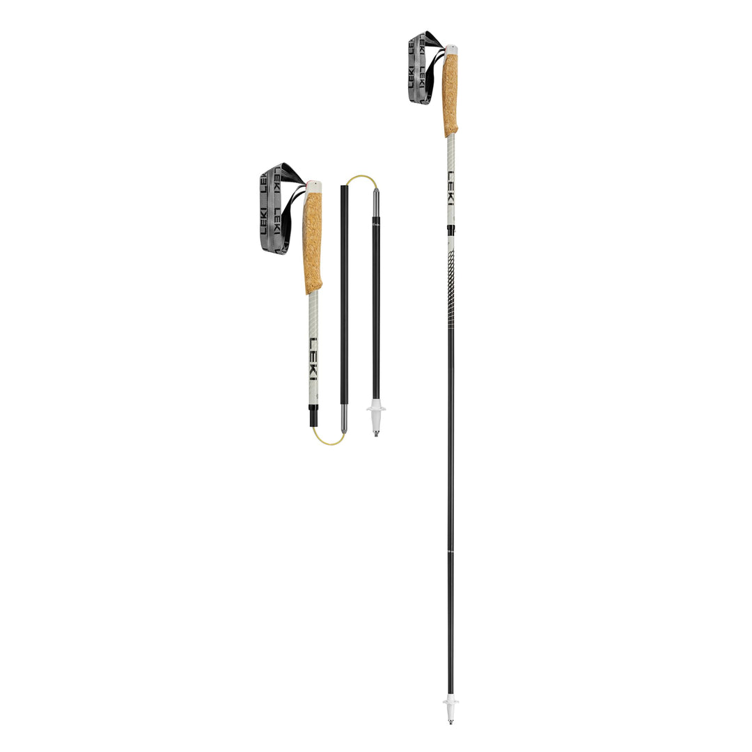 LEKI Neotrail Pro Fx.one Superlite Laufstöcke 120 cm Warmes Grau, Hell-Natur, Carbon-Warmgrau, Dunke