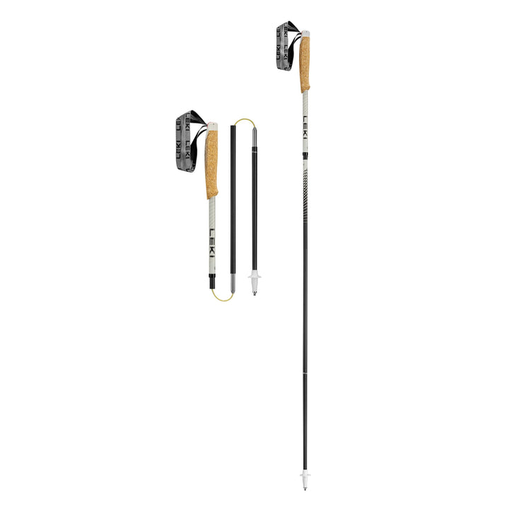 LEKI Neotrail Pro Fx.one Superlite Laufstöcke 120 cm Warmes Grau, Hell-Natur, Carbon-Warmgrau, Dunke