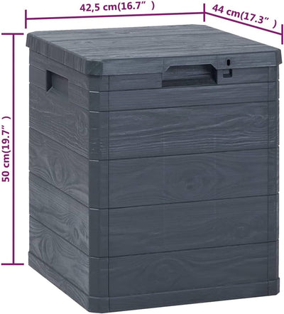 Susany Garten-Aufbewahrungsbox 90 L, Auflagenbox Gartenbox Aufbewahrungsbox Abschlie?bar Geeignet fü