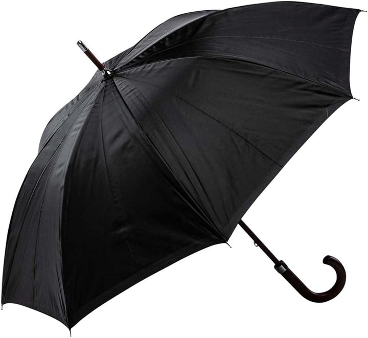 LUCKYWEATHER Regenschirm Stockschirm Damen/Herren Motiv Rainy Day in Paris Holzstock Double Layer I