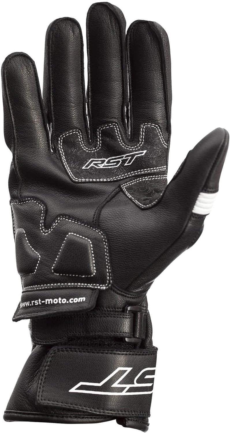 RST Pilot Motorradhandschuhe (Black/White,2XL)