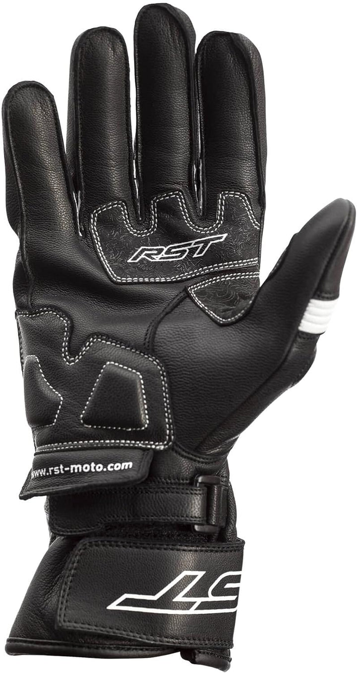 RST Pilot Motorradhandschuhe (Black/White,2XL)
