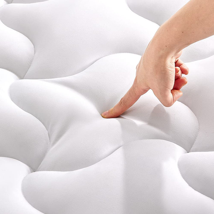 SLEEP ZONE Kühlende Matratzenauflage für Queen-Size-Betten, gesteppt, maschinenwaschbar, weiche Flau