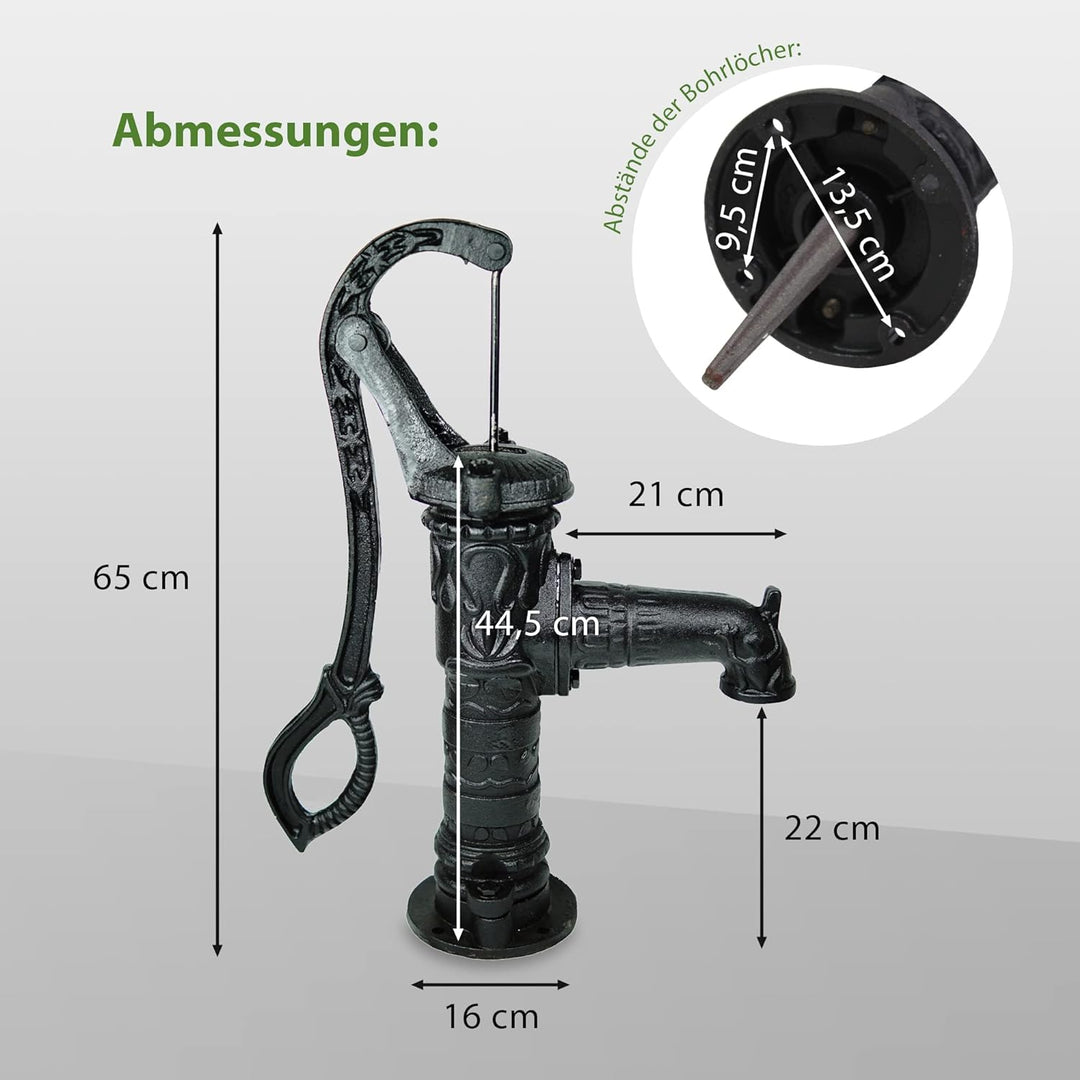 TRUTZHOLM Schwengelpumpe Antik Vintage Gartenpumpe Brunnenpumpe Handschwengelpumpe Handpumpe Nostalg