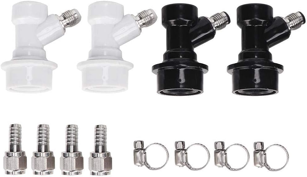 Keg Anschluss Plastic Ball Lock, MAGT 4PCS-Ball-Lock-Anschluss Keg-Armatur Wein Bier Making Home Bre