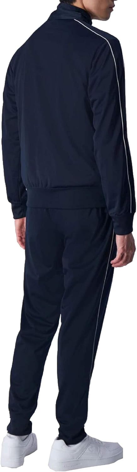 Champion Herren Legacy Tracksuits-Poly-warpknit Full Zip Sportanzug S Blu Marino, S Blu Marino