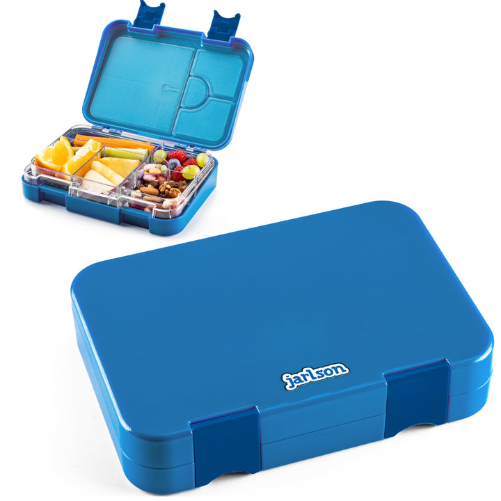 Jarlson® Brotdose für Kinder mit 6 Fächern TONI - Lunchbox - Bento Box auslaufsicher – Jausenbox für