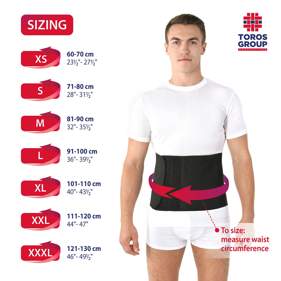 TOROS-GROUP Postpartum Gürtel/Postoperative Binder Bauch Band Baumwolleinsatz Elastische 24 cm XX-La