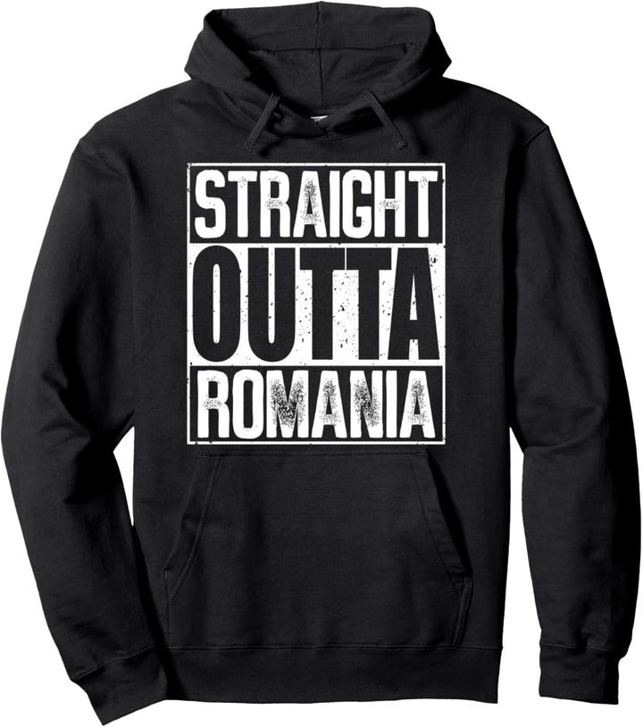 Straight Outta Romania Pullover Hoodie