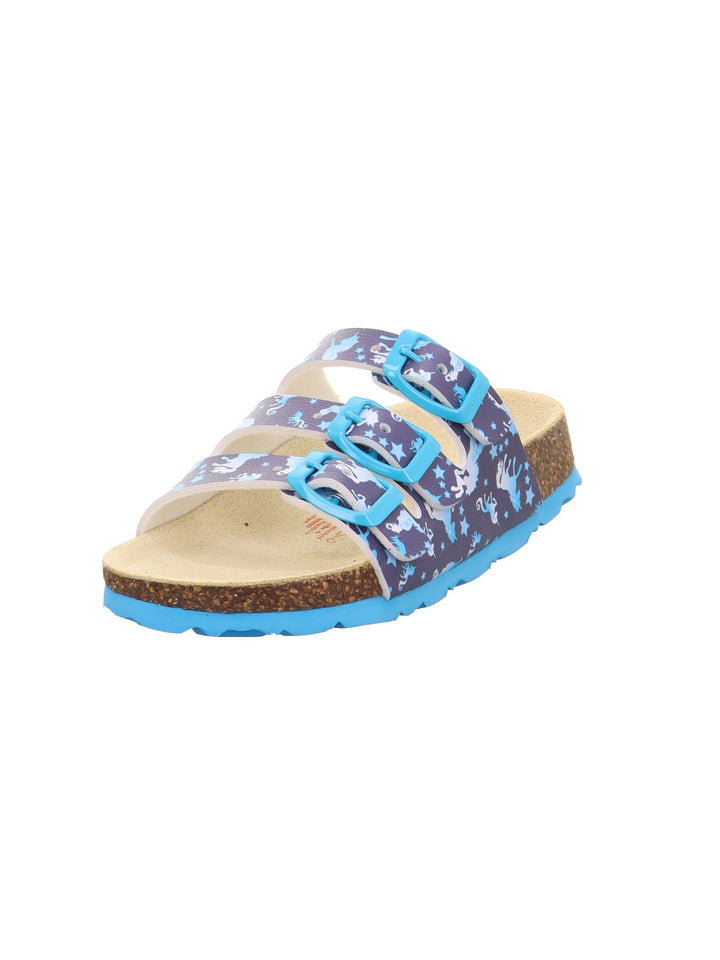 Superfit Mädchen Fussbettpantoffel Pantoffeln 24 EU Blau 8080, 24 EU Blau 8080