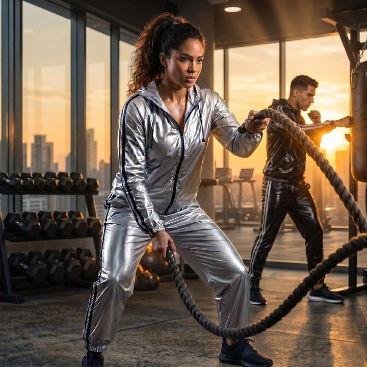 Anti-Rip Saunaanzug, Gewichtsverlust, Schwitzanzug, MMA-Training, Fitnessstudio, Jacke, Hose, Workou