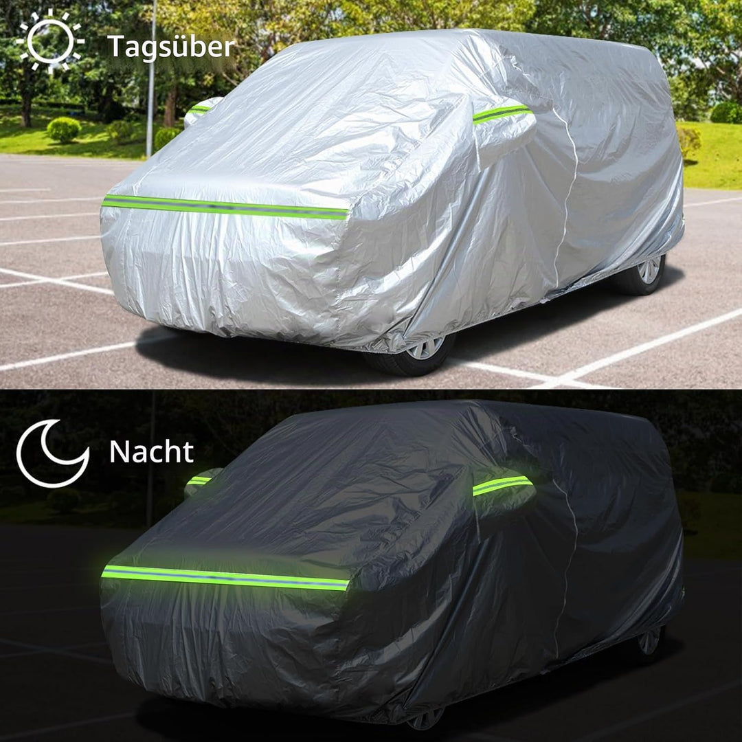 Autoabdeckung Vollgarage Abdeckplane Auto Kombipassend für VW T5 T6, Atmungsaktiv Autoabdeckung Gros