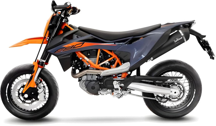 Endschalldämpfer/Auspuffanlage LeoVince SLIP-ON SBK, Edelstahl schwarz, Carbon Kappe, mit Zulassung