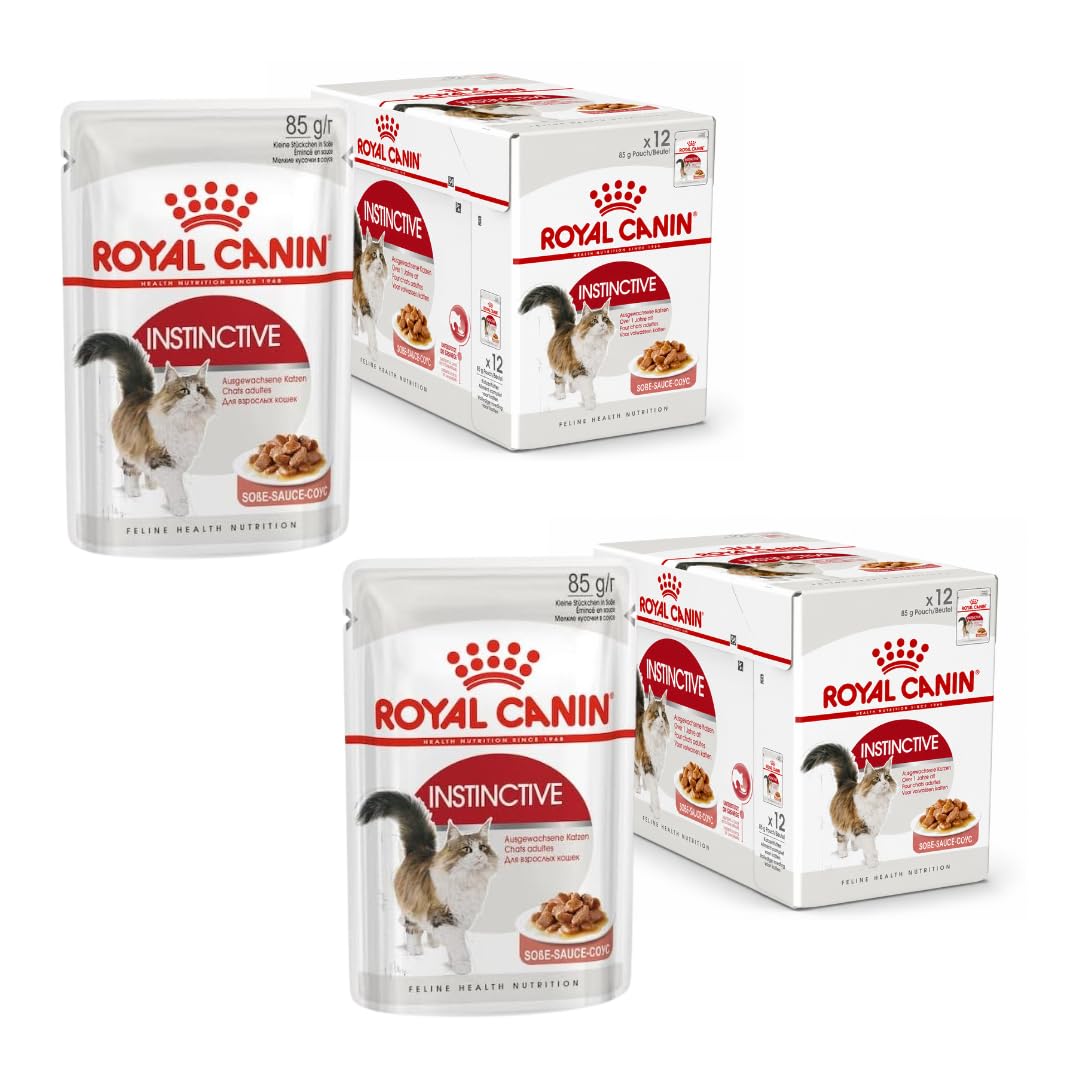 Royal Canin Instinctive Gravy | Doppelpack | 2 x 12 x 85 g | Nassfutter für ausgewachsene Katzen | K