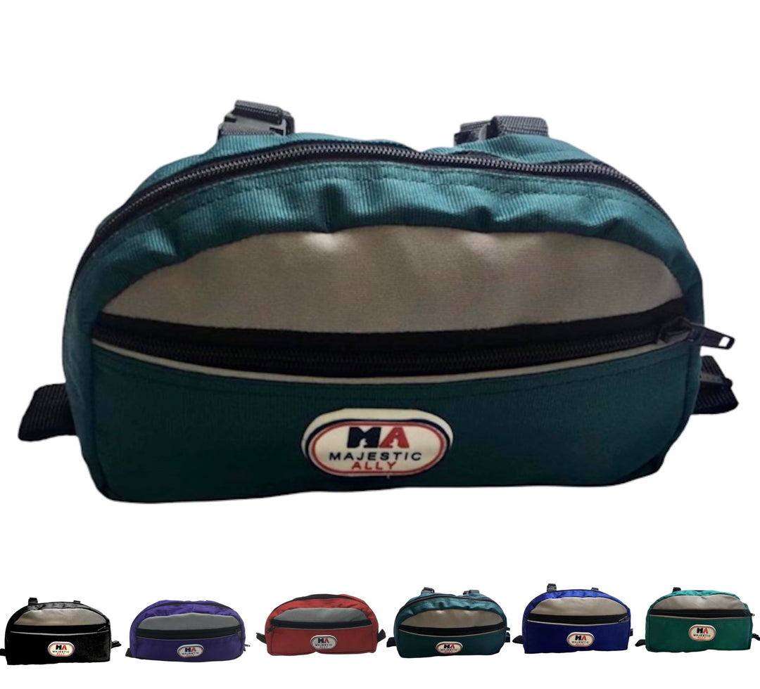 Majestic Ally Satteltasche für Westernsattel, reflektierend, Nylon, Jagdgrün Einheitsgrösse Jäger-gr