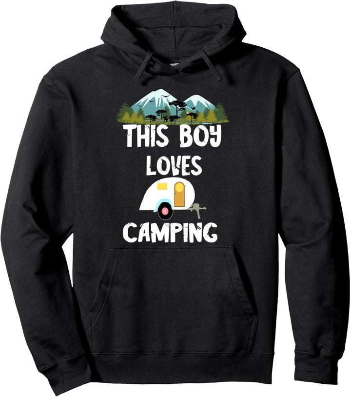 This Boy Loves Camping Wohnwagen Camper Campingplatz Campen Pullover Hoodie