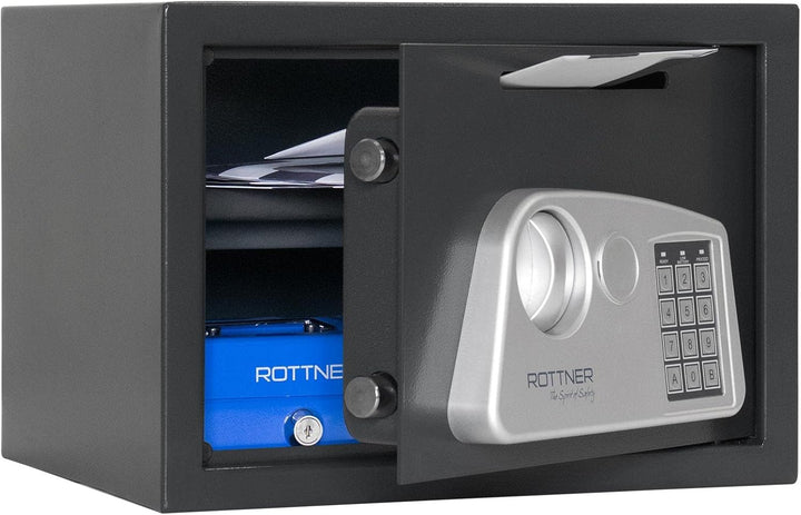 Rottner Möbeltresor Jupiter 3 Stahl Einwurfschlitz Elektronikschloss mechanische Notöffnung anthrazi