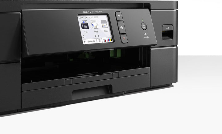 Brother DCP-J1140DW 3-in-1 Farbtintenstrahl-Multifunktionsgerät (Drucker, Scanner, Kopierer), Schwar