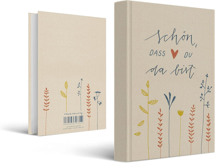 Eine der Guten Gästebuch für Hochzeit, Geburtstag und Ferienwohnung, Creme | 144 blanko Seiten, Hard